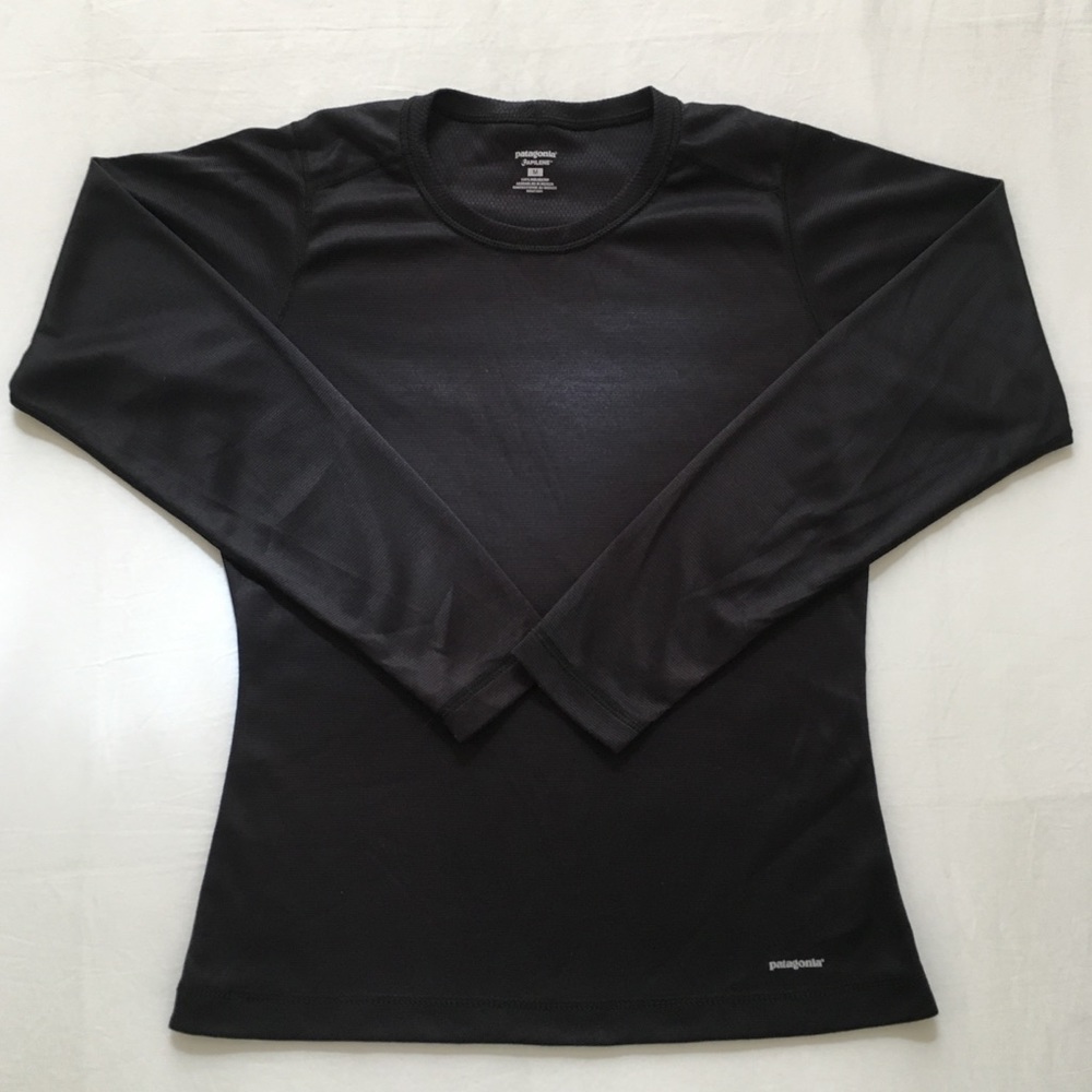 Patagonia Capilene Black Long Sleeve Top